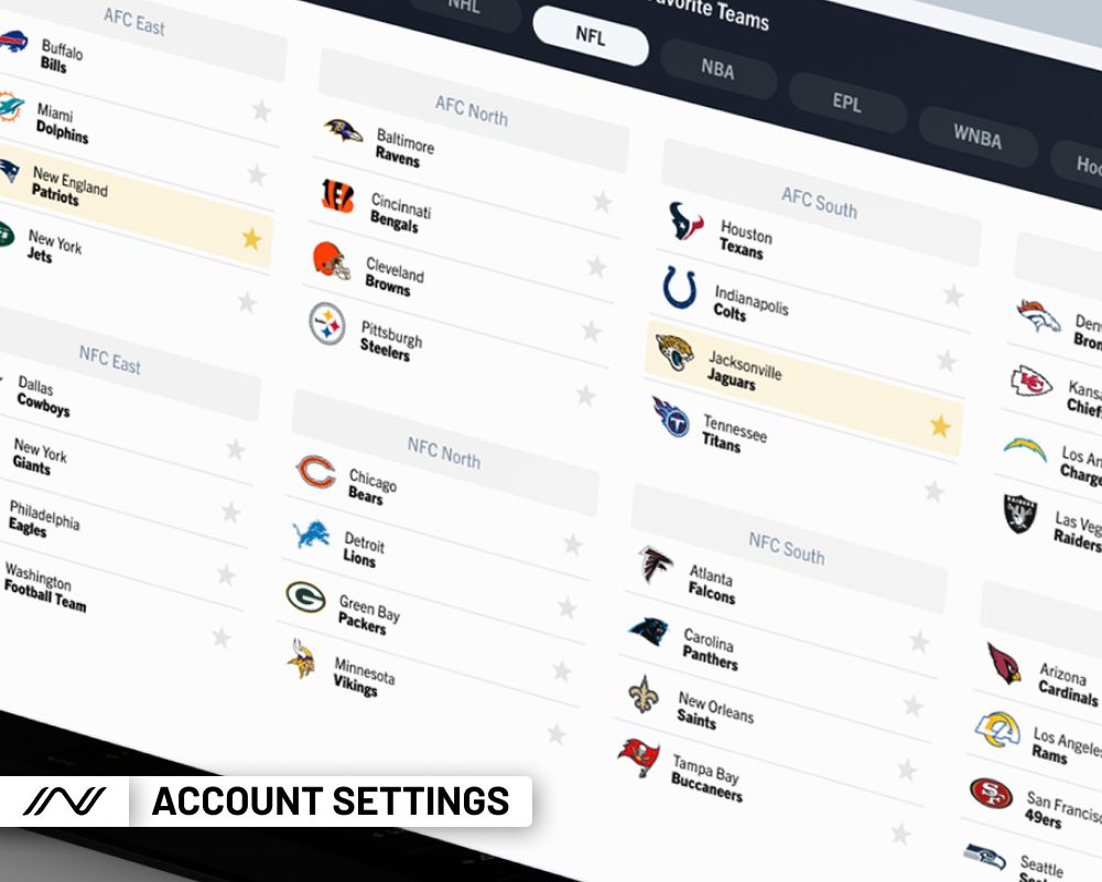 NESN.com Account Settings